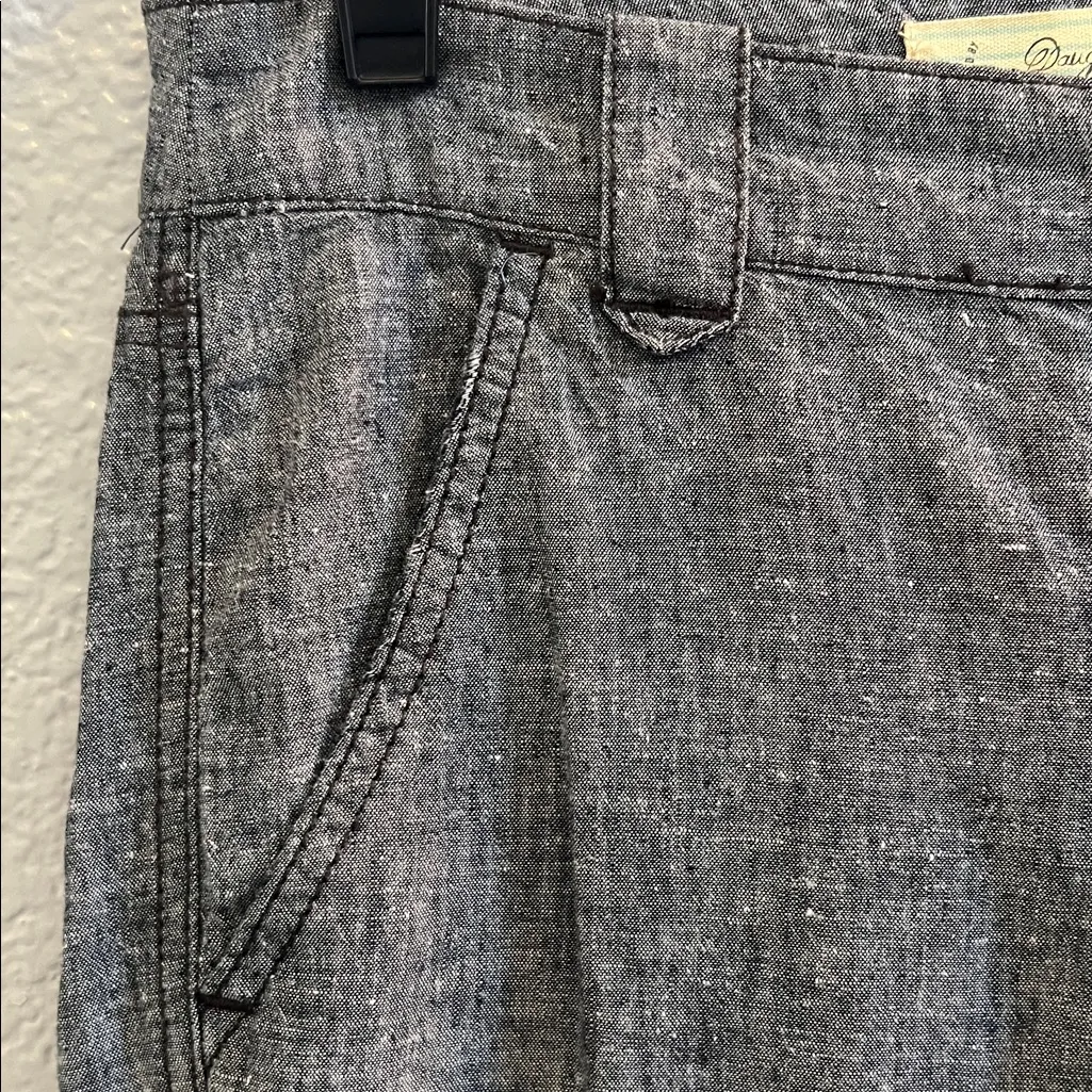 Anthropologie Daughters of the Liberation Linen Blend Straight Leg Pants SZ 0 - Image 4