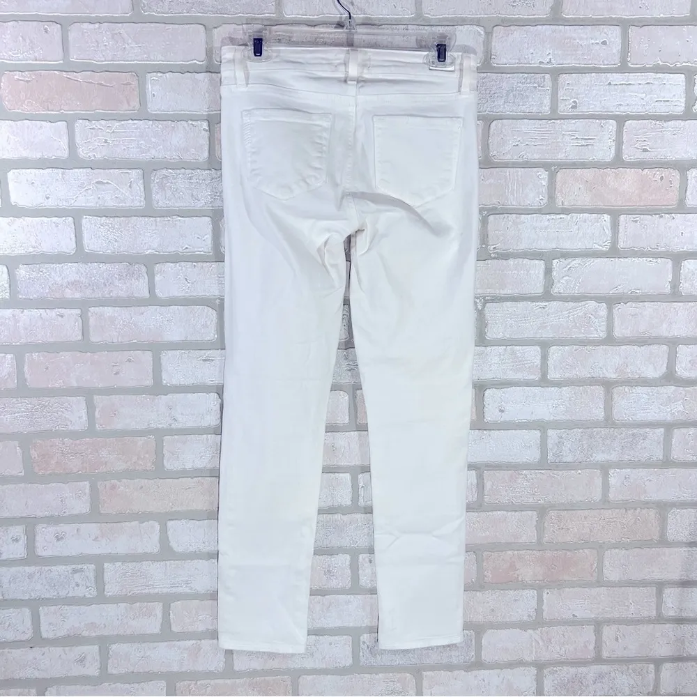 Paige Skyline Skinny Ankle Peg Jeans in Optic White Size 27 - Image 5