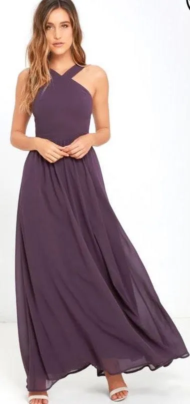 AIR OF ROMANCE DUSTY PURPLE MAXI DRESS - Image 2