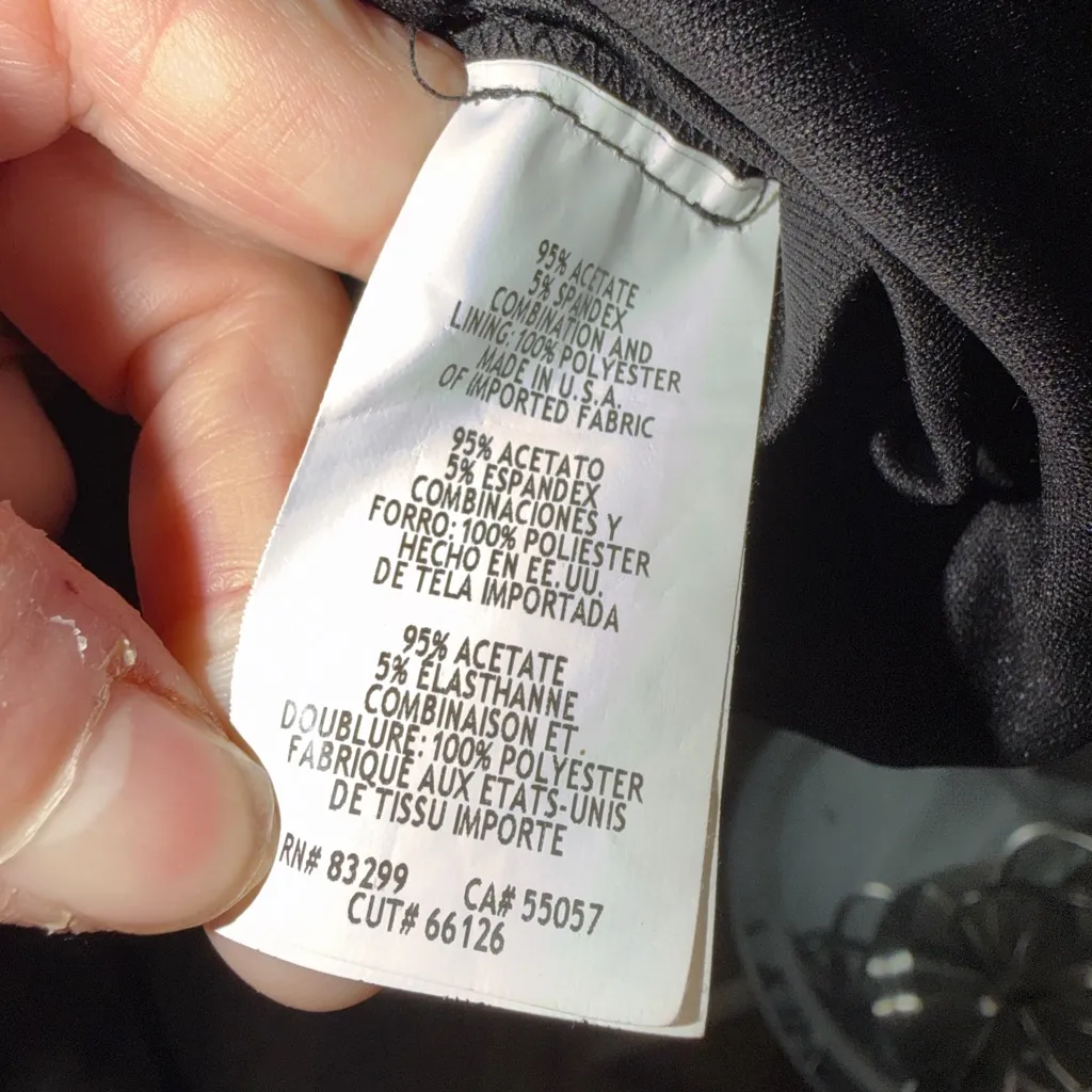 Wendye Chaitin Jump Apparel Y2K Body-conGeometric Black and Gold Dress Sz S - Image 13