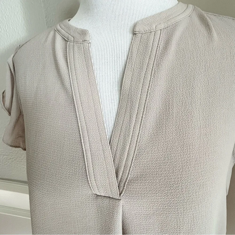 Calvin Klein Taupe Cap Sleeve Top Small NWT - Image 2