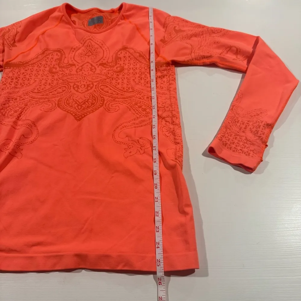 ATHLETA TATTO TWIST TOP IN NEON ORANGE SIZE M - Image 8