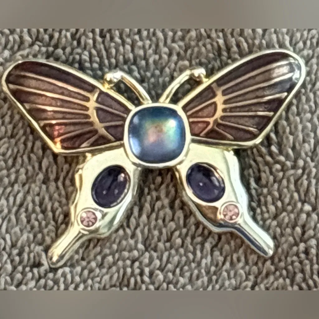 Monet  Vintage Butterfly Brooch - Image 2