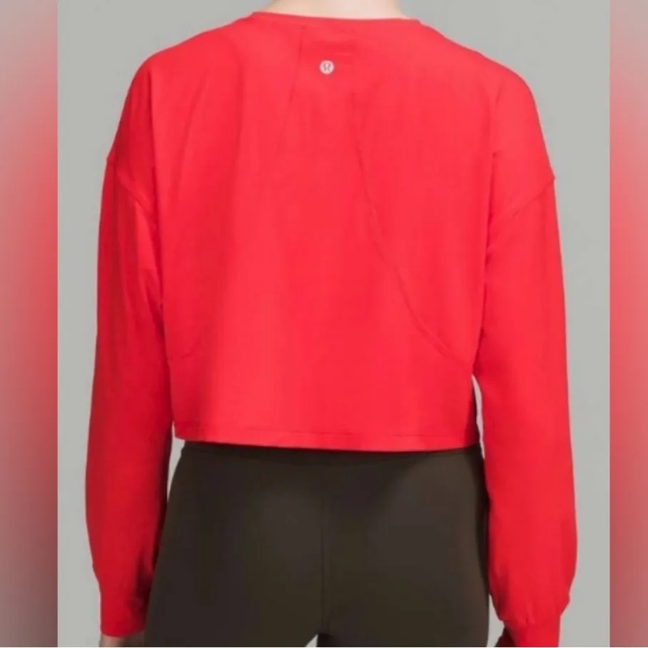 Lululemon Love Long Sleeve *Graphic size 16 in red - Image 2