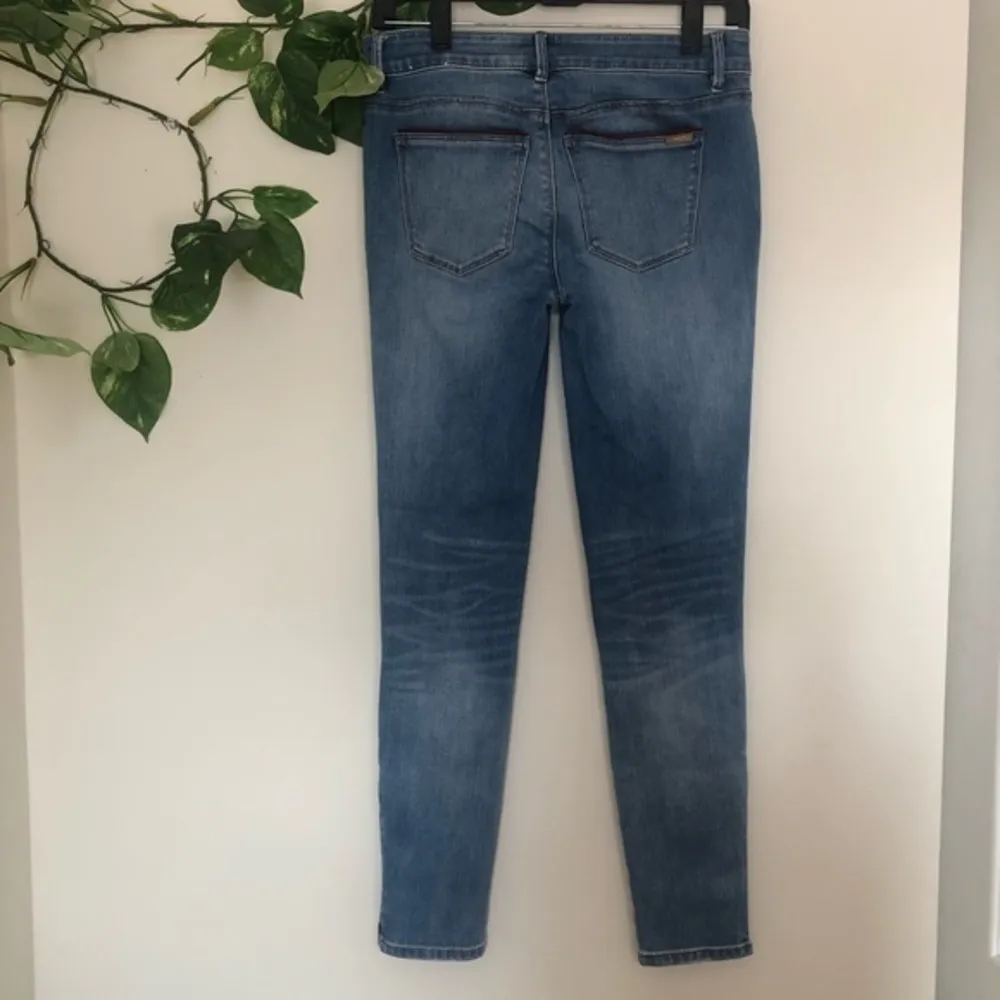 WHBM The Skimmer Jean w/ Leather Trim - Image 2