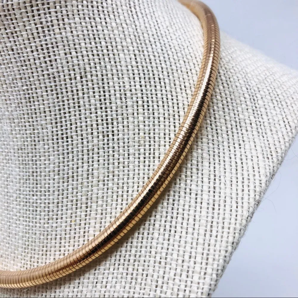 Rose gold bronze serpent necklace, made in Italy - Image 8