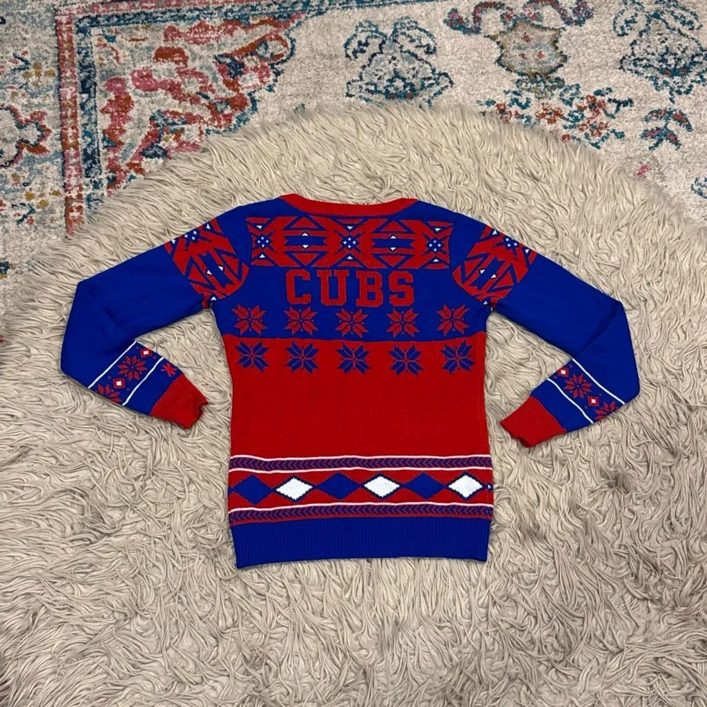 Chicago Cubs Sweater Size Small Red - Image 4