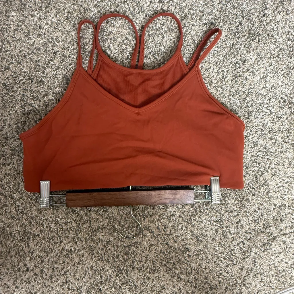 Nike Rust Orange Strappy Crop Top 2xl - Image 2