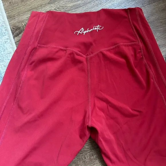 Alphalete Red Leggings - Image 2