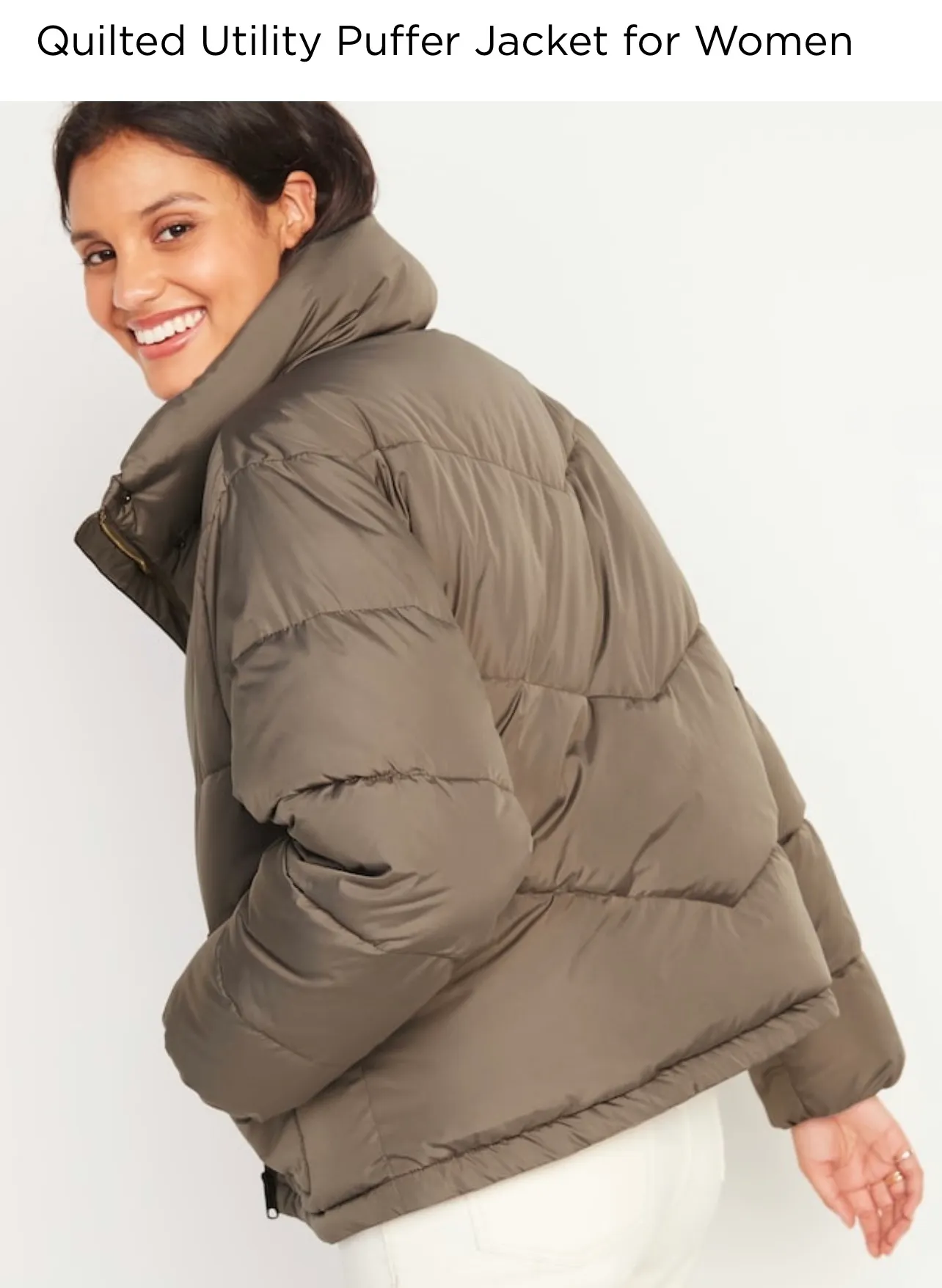 Old Navy Quilted Utility Puffer Jacket - Image 2