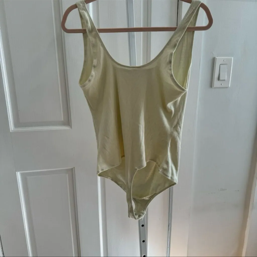 SKIMS  Stretch Cotton Ribbed Thong Bodysuit | Bone | Size 3X | NWT - Image 4