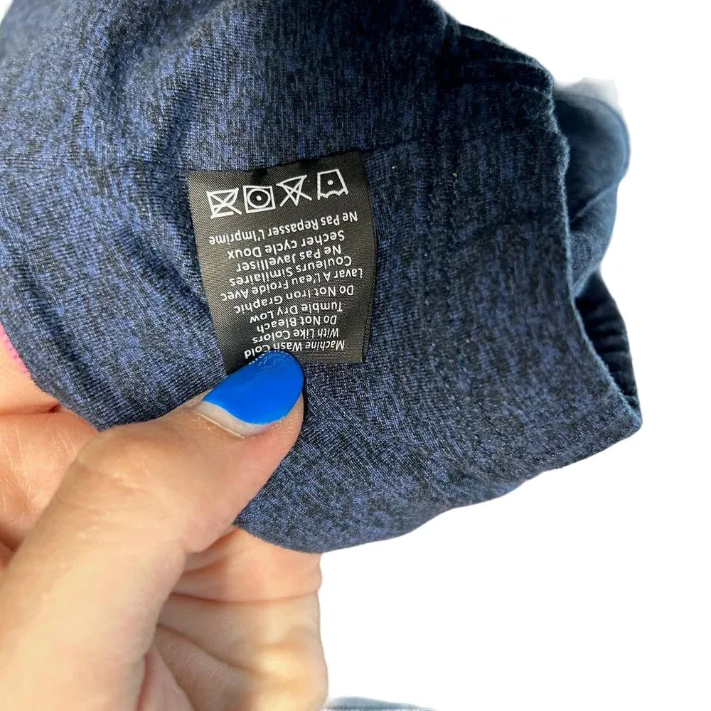 Spiritual Gangster Practice Cami Navy Blue Side Stripe Crop Top Size‎ Small - Image 10