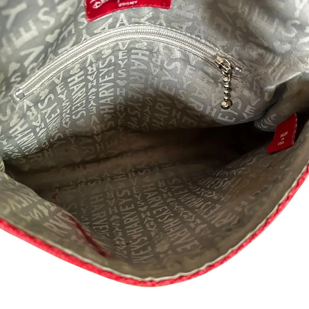 Harveys x Disney Lilo Leaves Red Seatbelt Mini Foldover Clutch Crossbody Handbag - Image 4