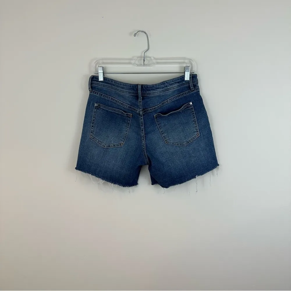 Pilcro for Anthropologie | Blue Denim Cut Off Jean Shorts Size 27 Women's - Image 6