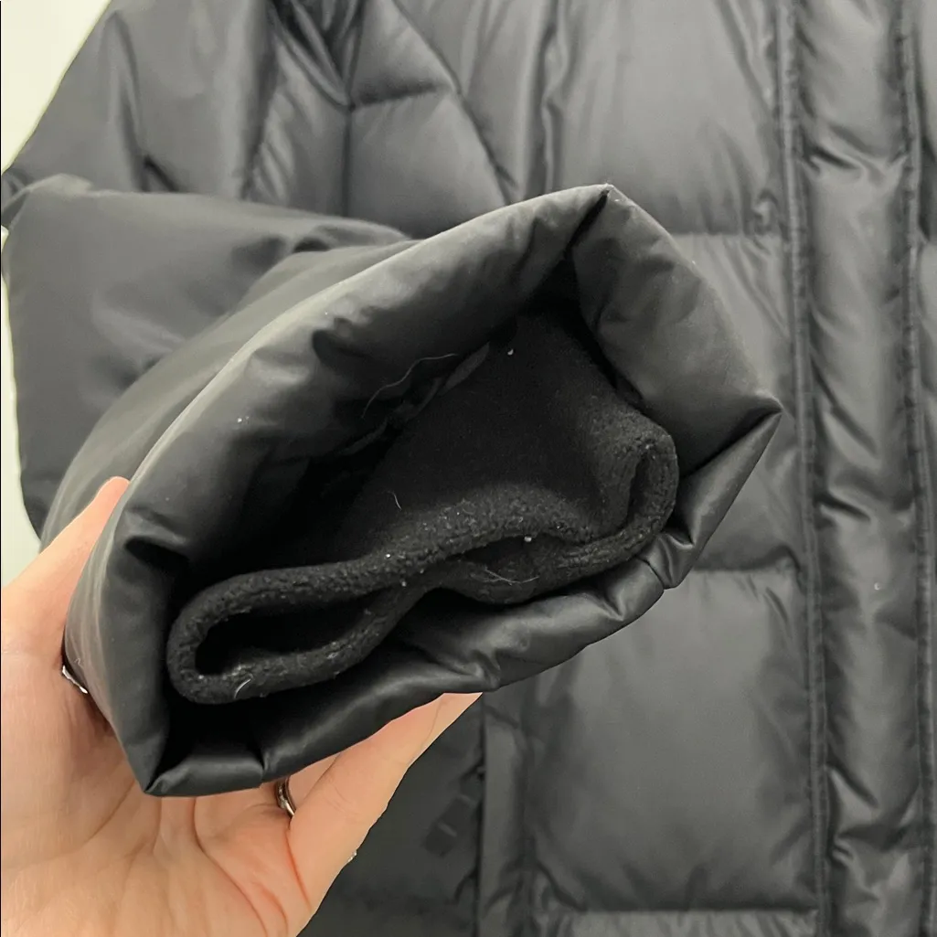 Eddie Bauer 80% Down Filled Black Puffer Parka Jacket - Size Large - Image 7