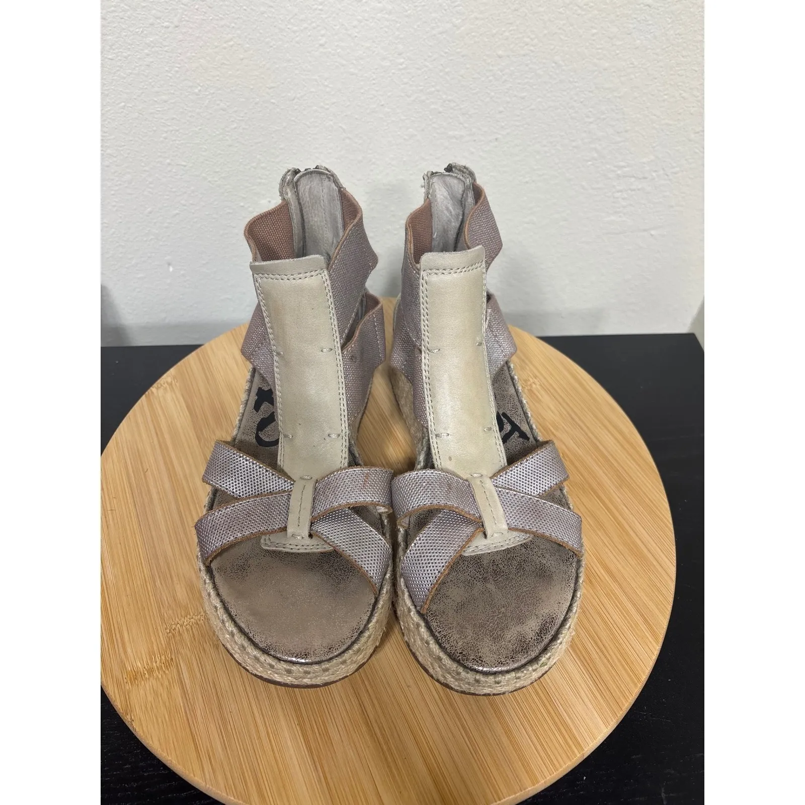 OTBT Cannonball 7 Platform Wedge Sandals‎ Espadrille Ankle Strap Comfort Shoes - Image 2