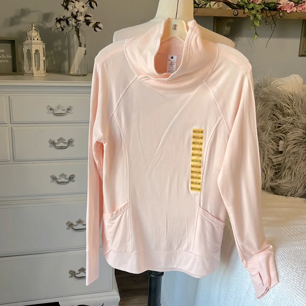 Yogalicious Pink Long Sleeve Top Women Comfy Activewear Medium New Soft Womens - Image 11