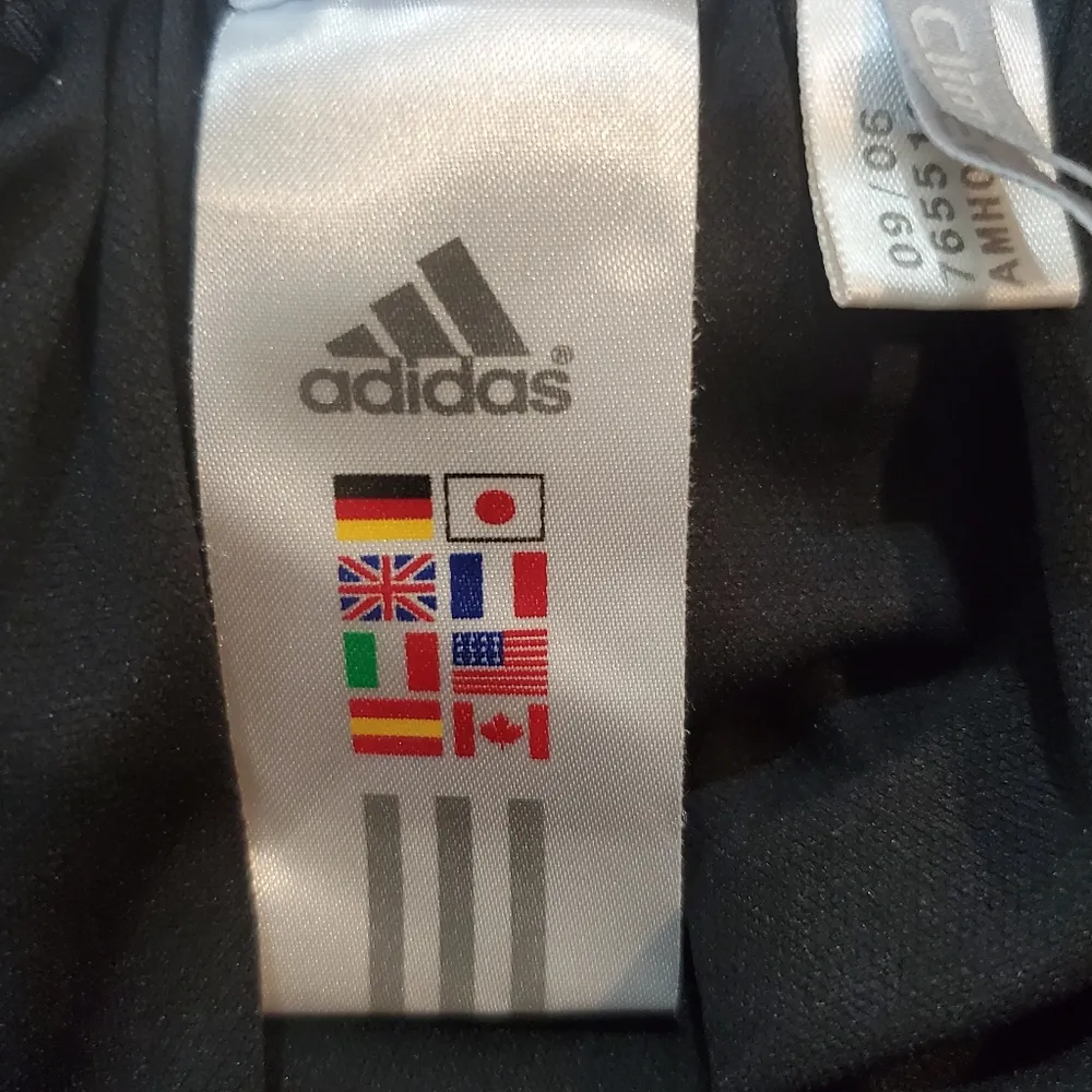 Adidas All Black Three Stripes Climalite Shorts S - Image 9