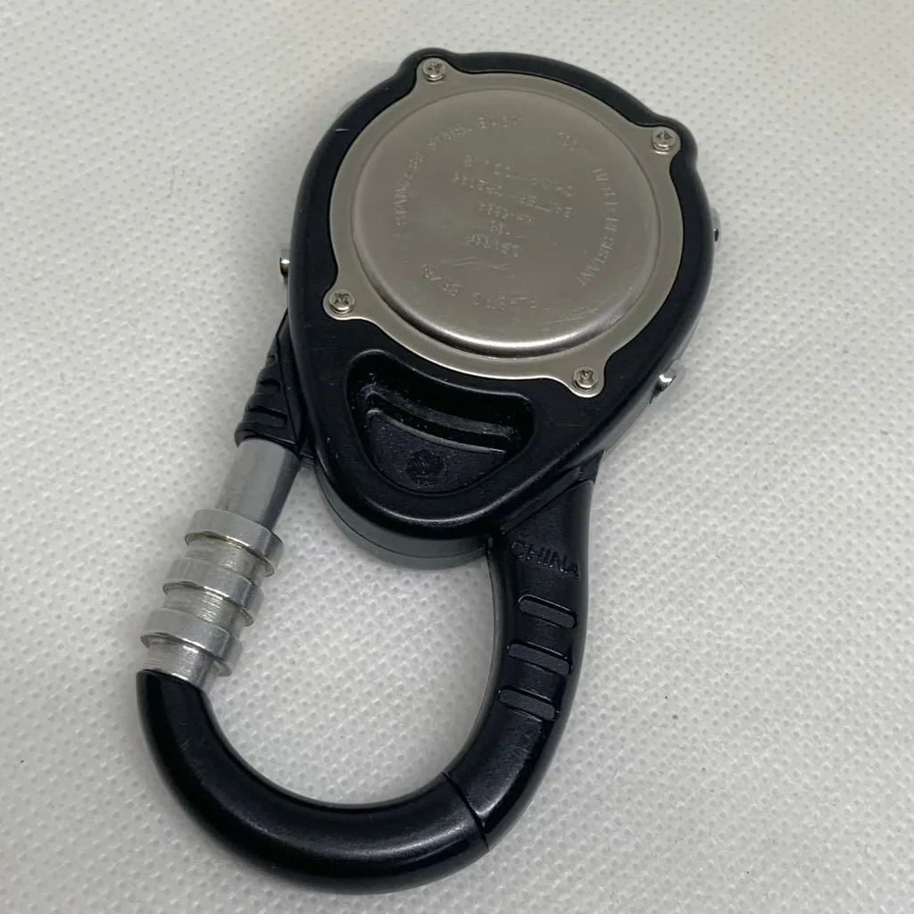 Geneva clip on fob quartz digital watch black 42mm light up running - Image 4