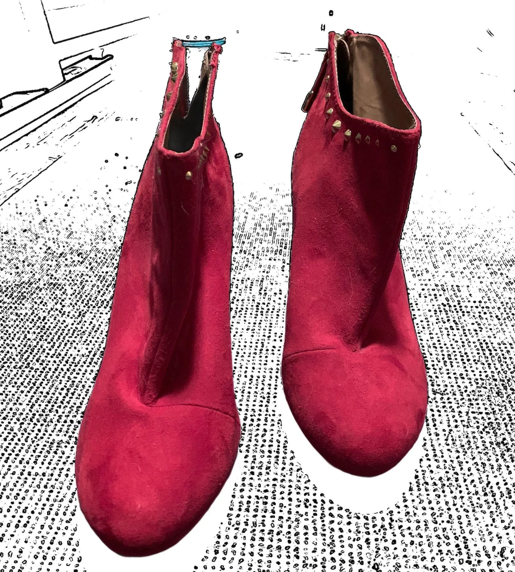 Suede Booties - Image 3