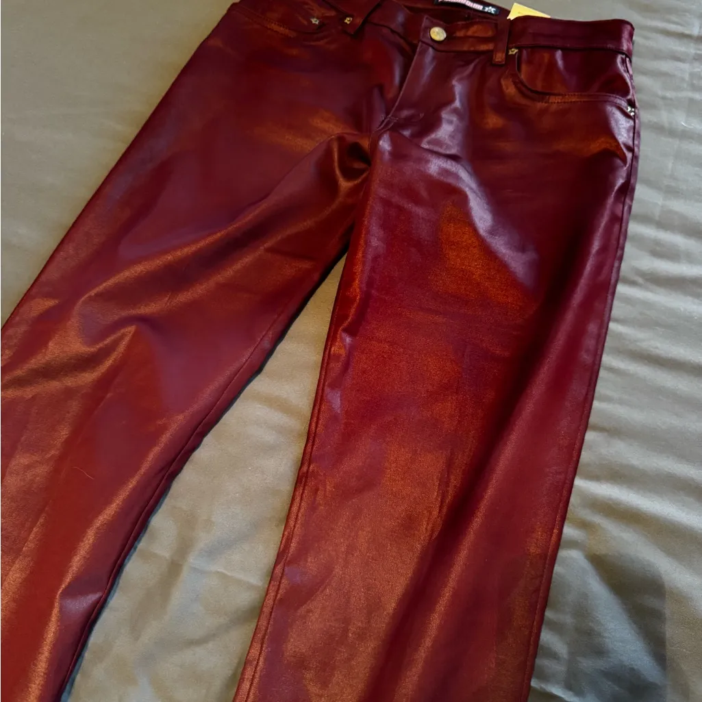 Bubblegum USA y2k Rich Burgundy Trousers - Image 2