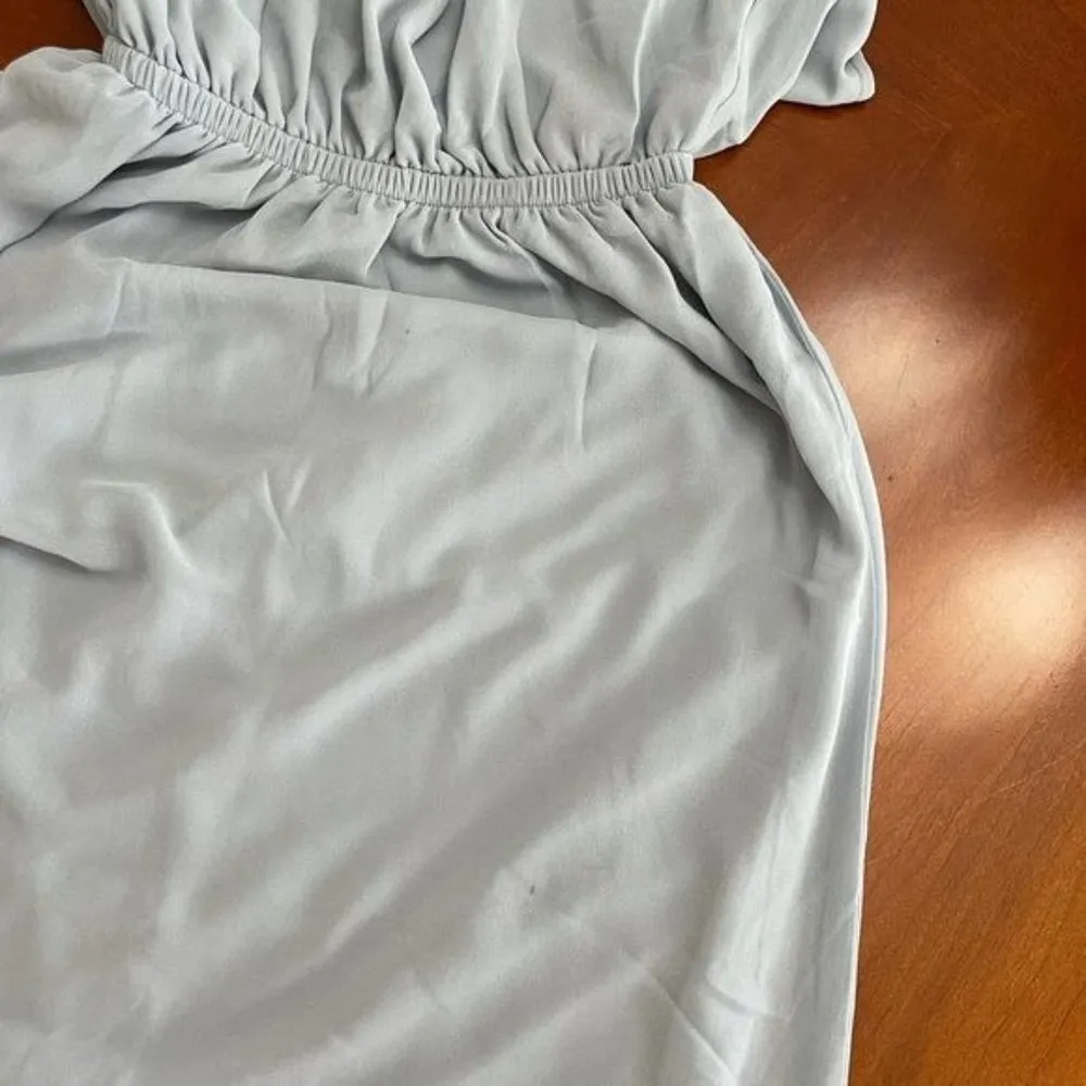 NWT SMYM Kendall Maxi Dress in Steel Blue Chiffon - Image 9