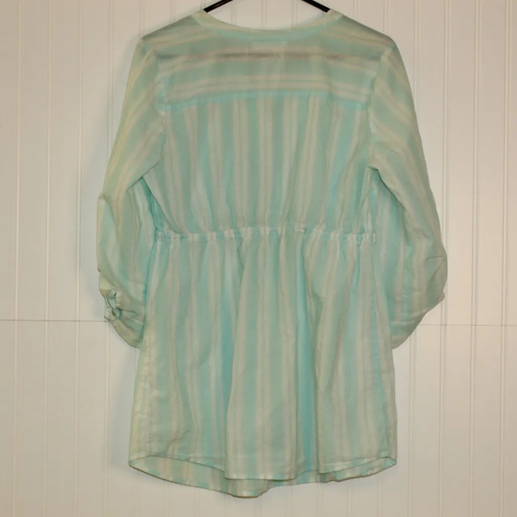 Motherhood Maternity Ladies Blouse Top 3/4 Sleeve Tie Up Waist Size Large - Image 6