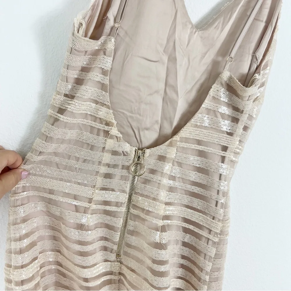 NWT NEW The Jetset Diaries TJD Power of Love Mini Dress Nude Medium M - Image 5