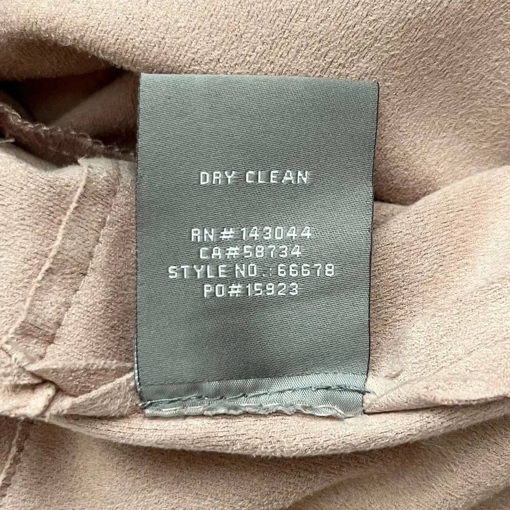 Bagatelle Faux-Suede Drape-Front Jacket Blazer‎ in Pink, Size Small - Image 13