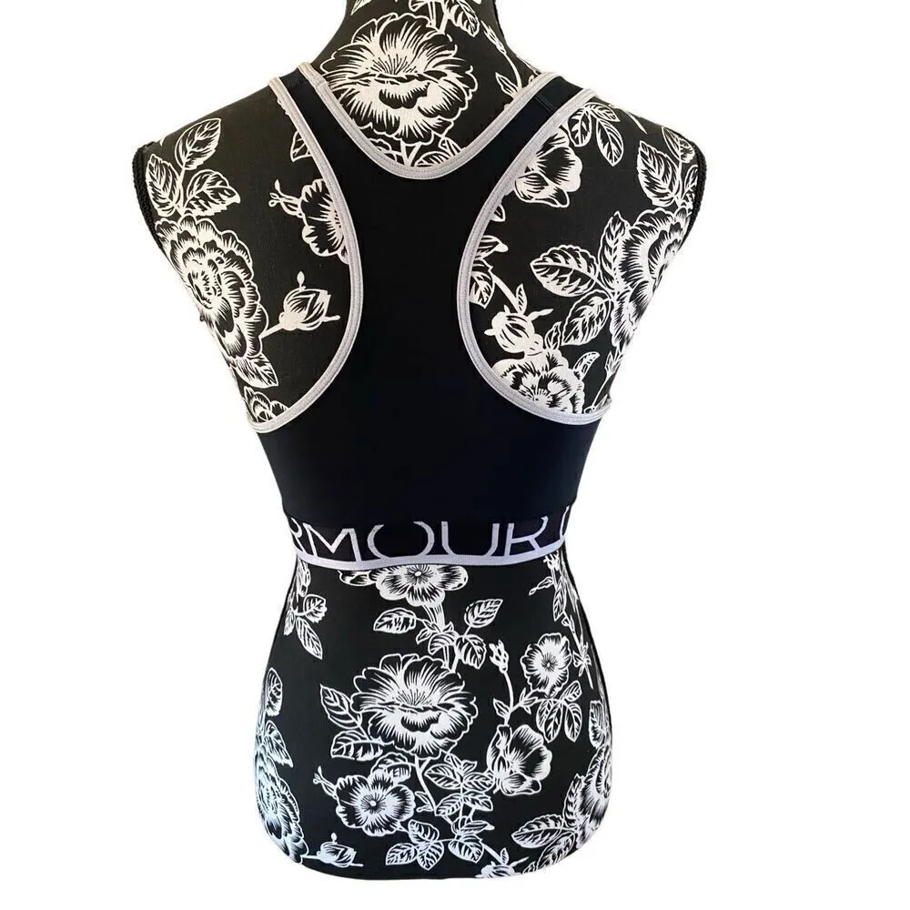 Under Armour Racerback Sports Bra Athleisure Workout Yoga Sporty - Image 2