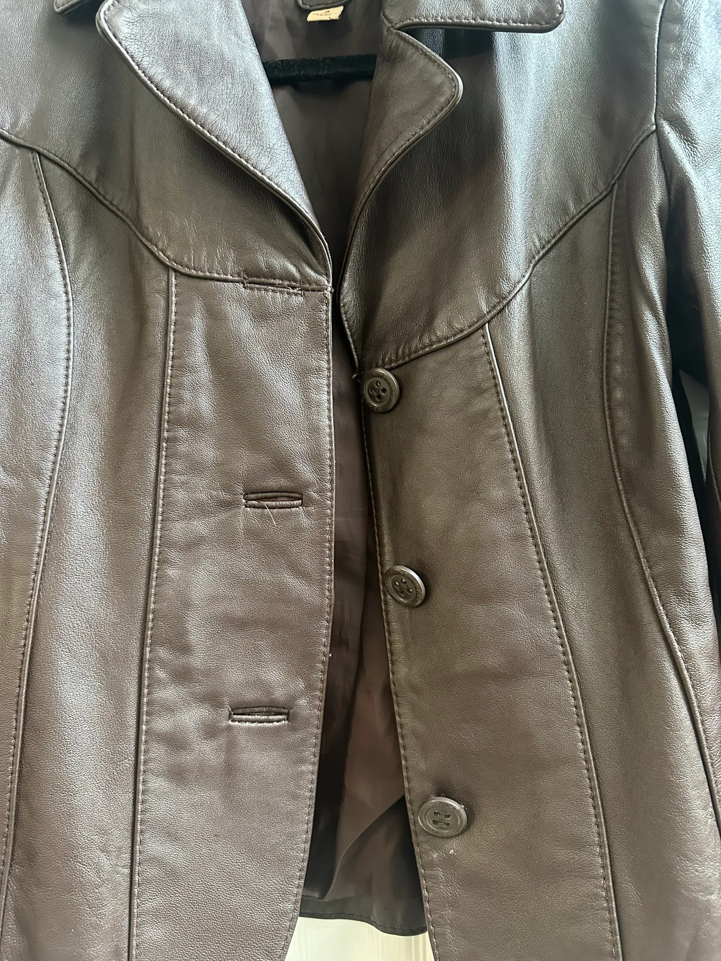 Brown Genuine Leather Jacket - Image 3