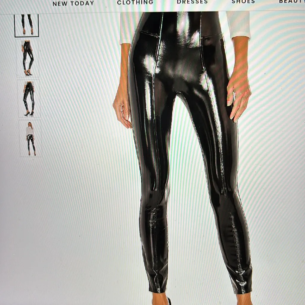 Spanx Faux Patent Leather Legging Black - Image 2