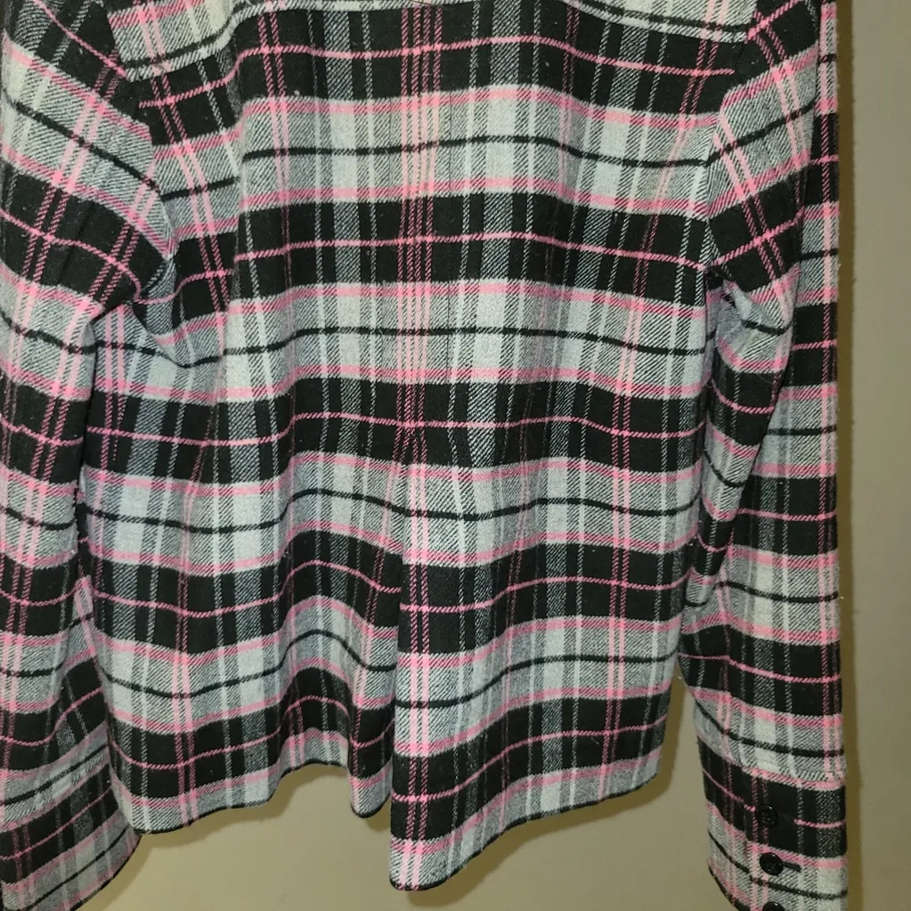 VS PINK Y2K Style Winter ‘09 Plaid Peacoat Size Medium - Image 3