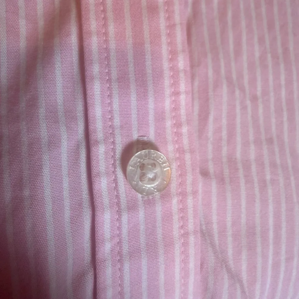 Lauren Ralph Lauren Pink Striped 100% Cotton Shirt Blouse Women’s 1X - Image 2