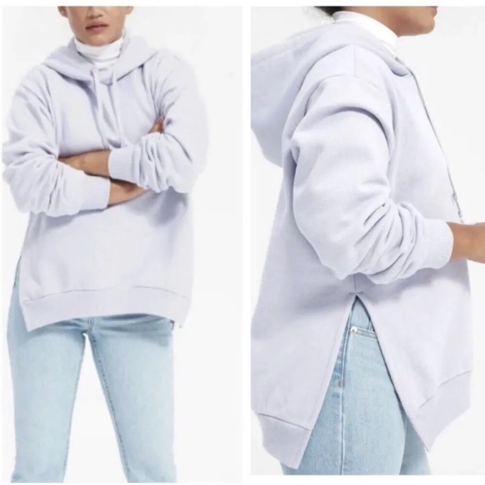 Everlane The Oversized Fleece Hoodie in Lavender XXSmall New Womens Pullover - Image 9