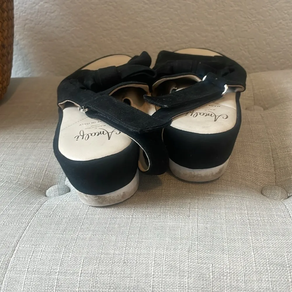 Amalfi by Rangoni black leather platform sandals 10.5 M - Image 7