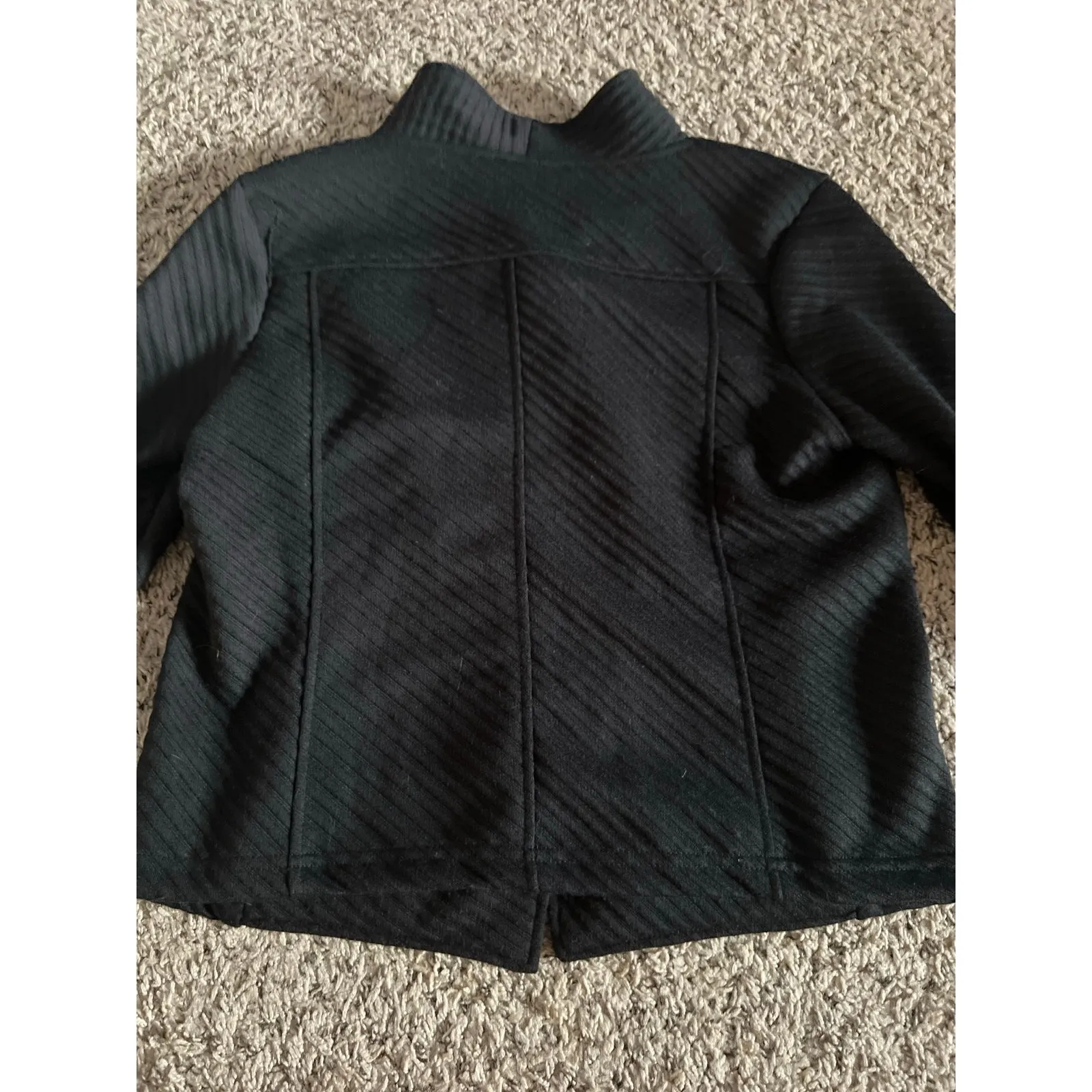 Onward Casual Women's Moto Texture Black‎ Jacket Size Medium - Image 8