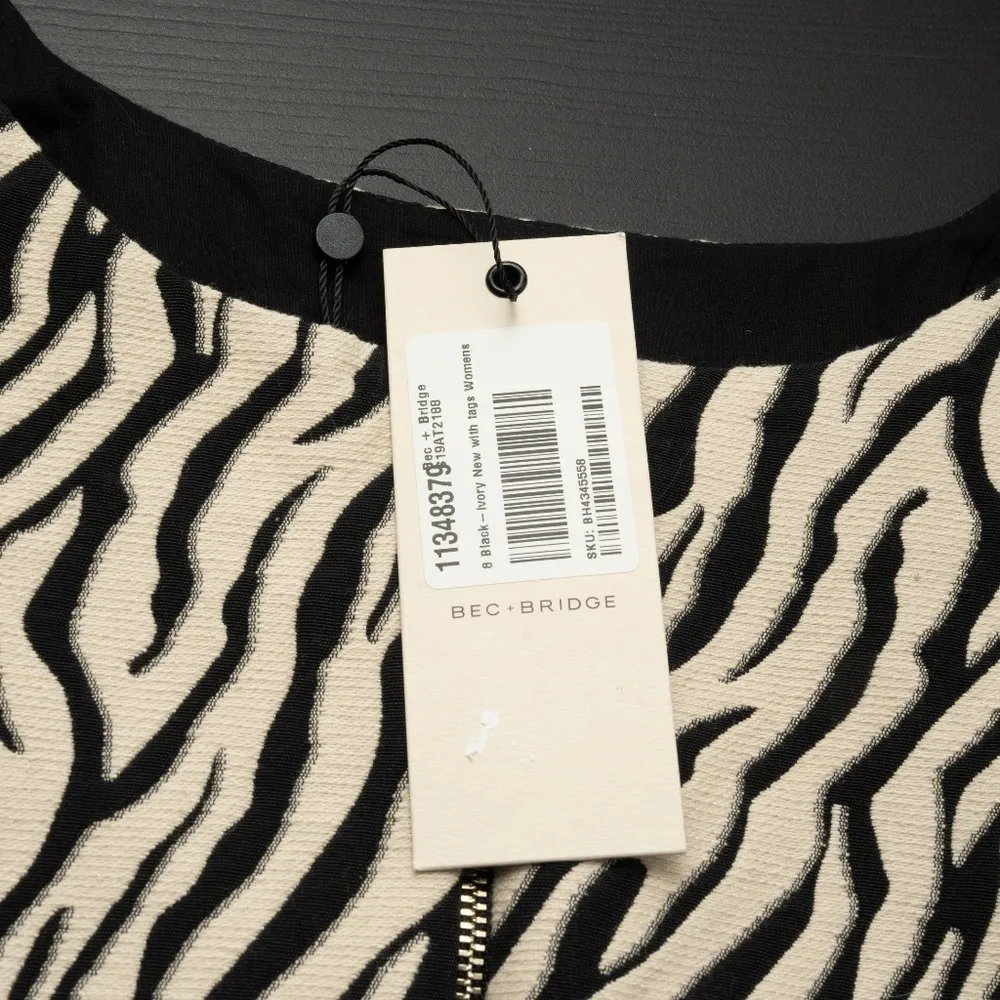 Bec + Bridge -  Cecile Zebra Stripe Crop Top - Image 3