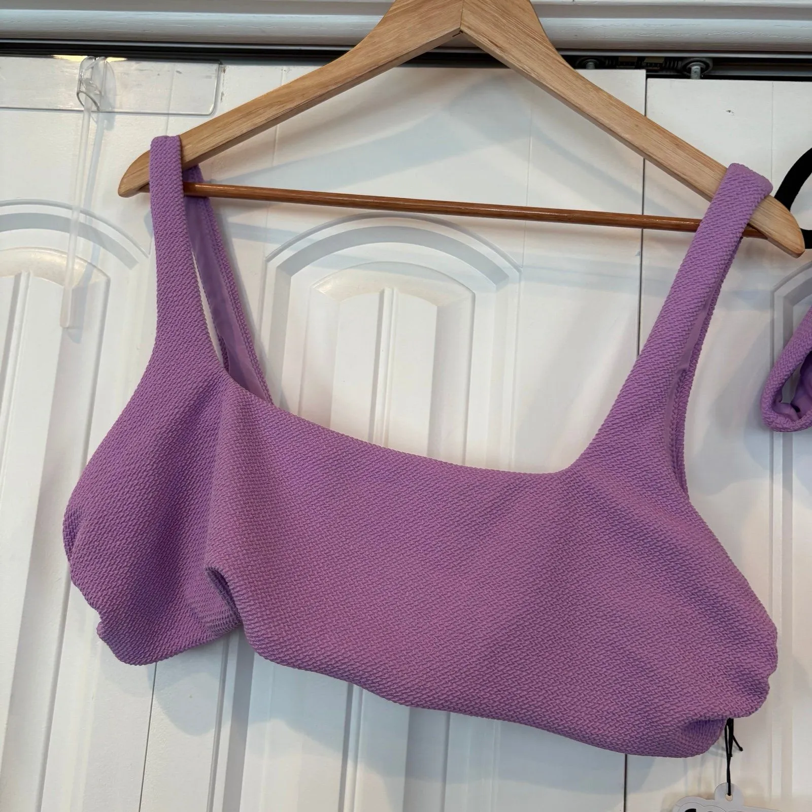 Love & Sports Textured‎ Lavender Two Piece Swimsuit (Top is XXL, Bottom XL) - Image 4