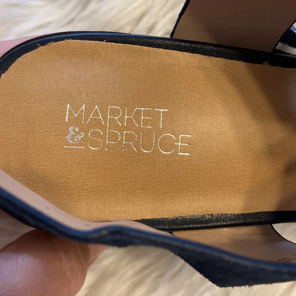 MARKET SPRUCE SANDALS SIZE 8.5 BNWOT SEE ALL PHOTOS COLOR NAVY BLUE - Image 7