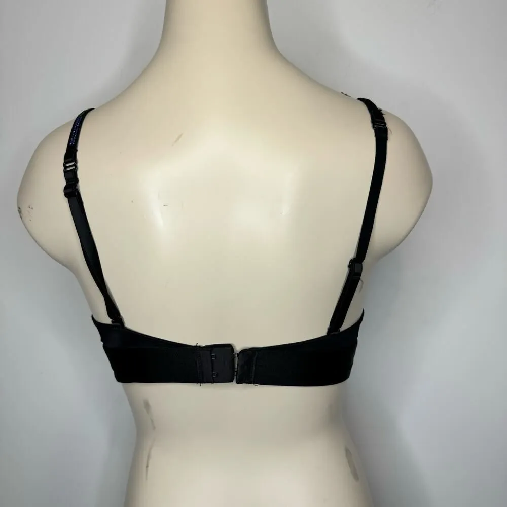 Pink Victoria's Secret Women Size 34B Love Pink Push Up Bra Rainbow Studded NWOT - Image 5