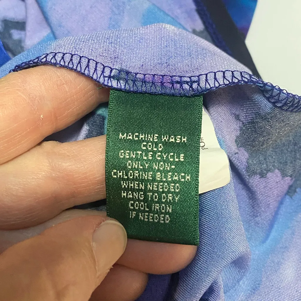 LAUREN RALPH LAUREN‎ floral rouched waist faux wrap dress - Image 9