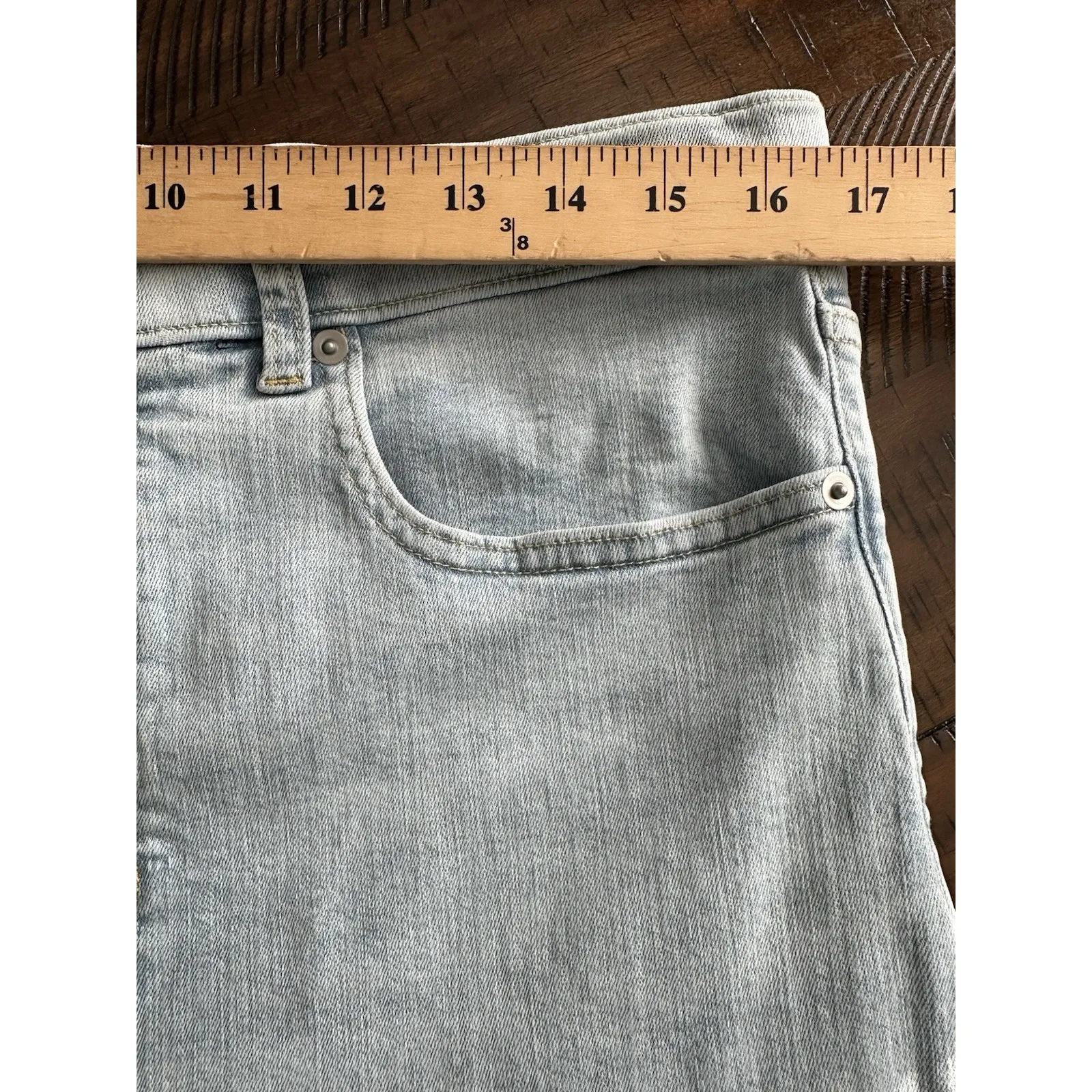 SPANX 90s Straight Leg Jeans Size 18 Light Wash Straight Women's Stretch #L3-7 - Image 8