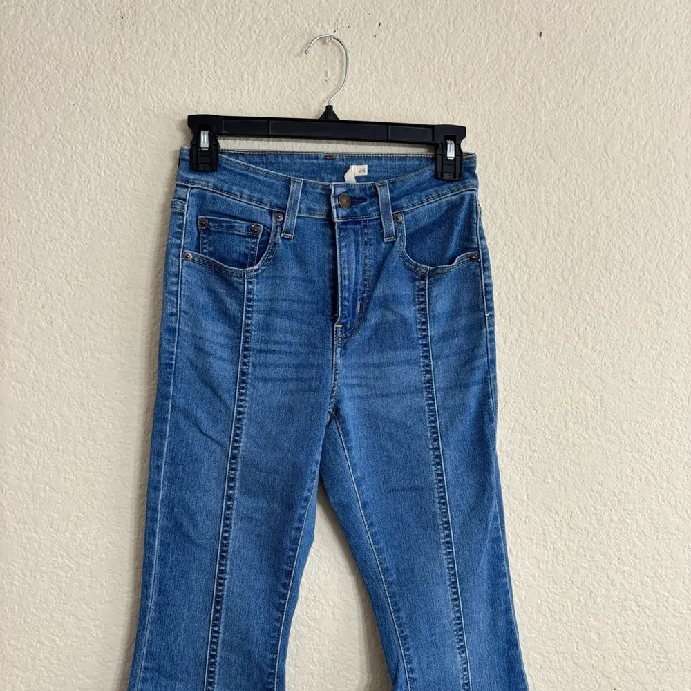 Levi's  726 Blue Flare Jeans Size 26 - Image 4