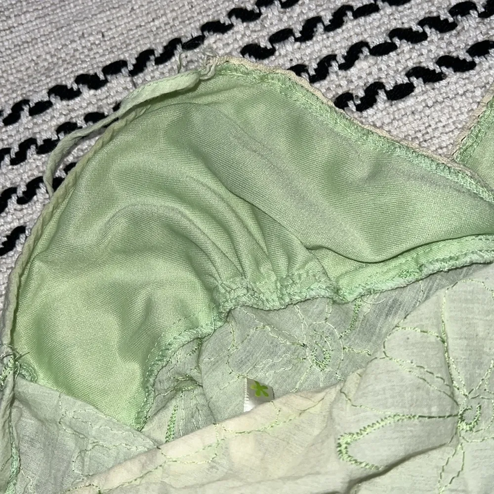 Vintage Fairycore Y2K Pastel Green Top Size L - Image 6