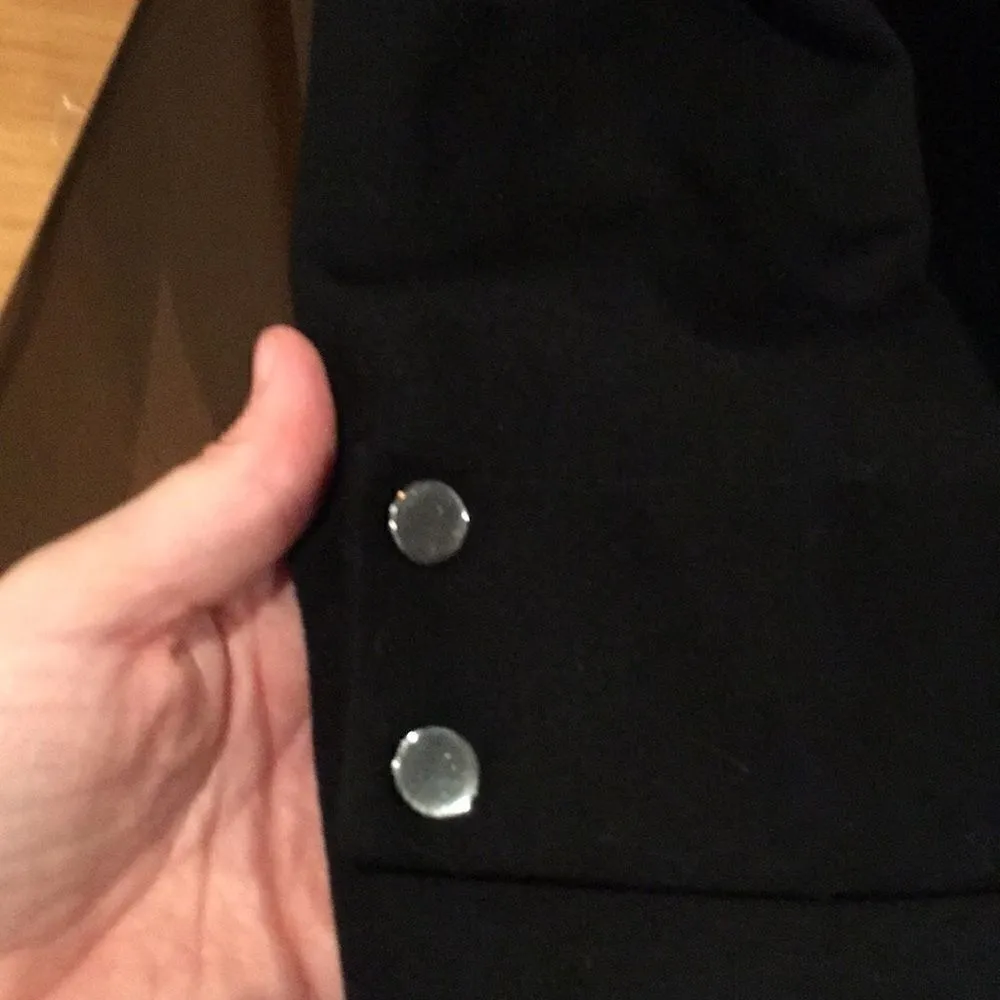 Robert Rodriguez Double Breasted Military Jacket in Black Size 6 - Image 7