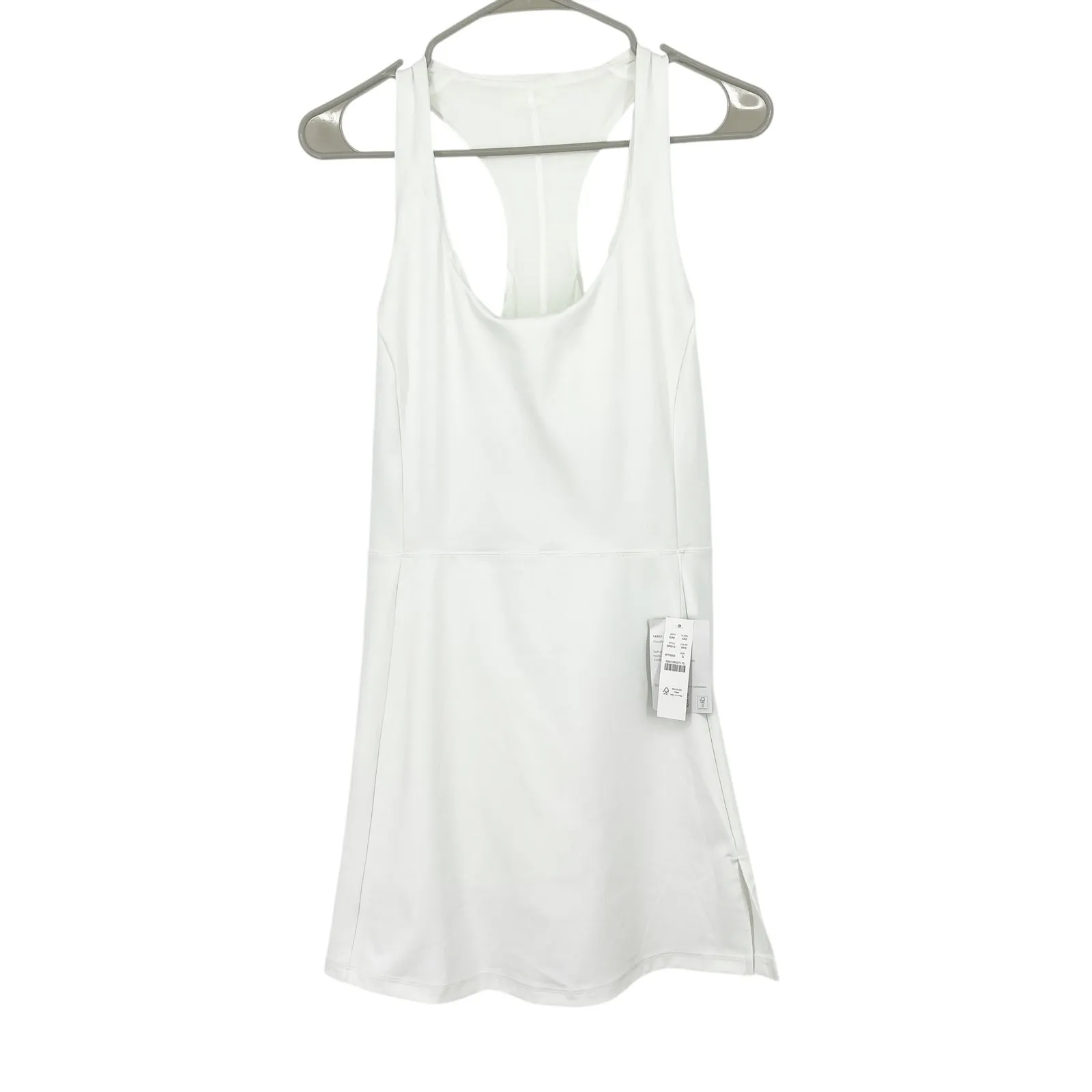 J Crew White Sports Dress With Shorts Side Slit Pickleball Tennis Size Small NWT - Image 2