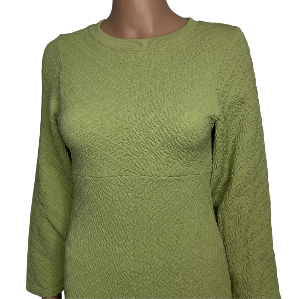 Free People Gabby Seamless Sweater Midi Dress NWT Green size M/L - Image 7