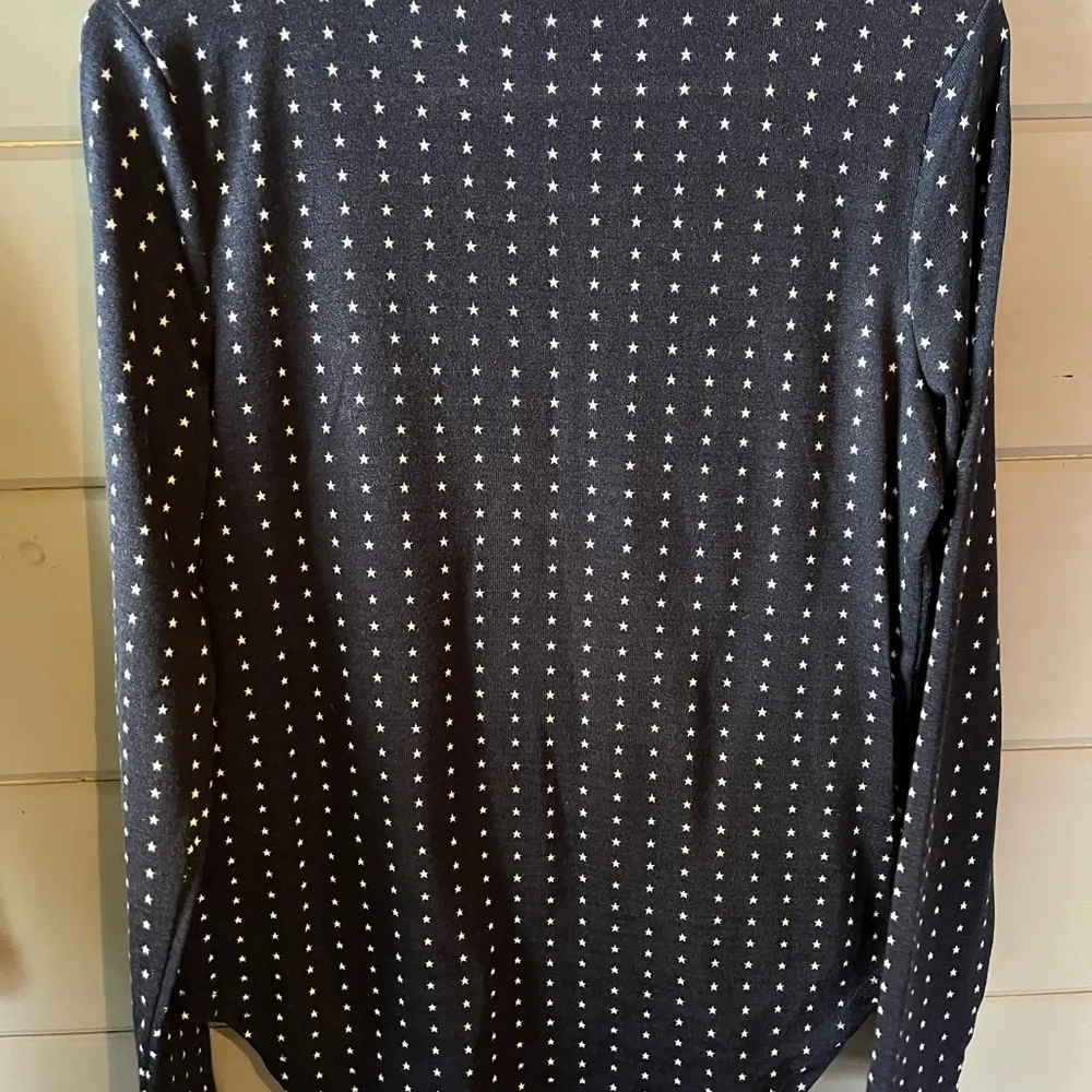 Banana Republic navy white star sweater - Image 3