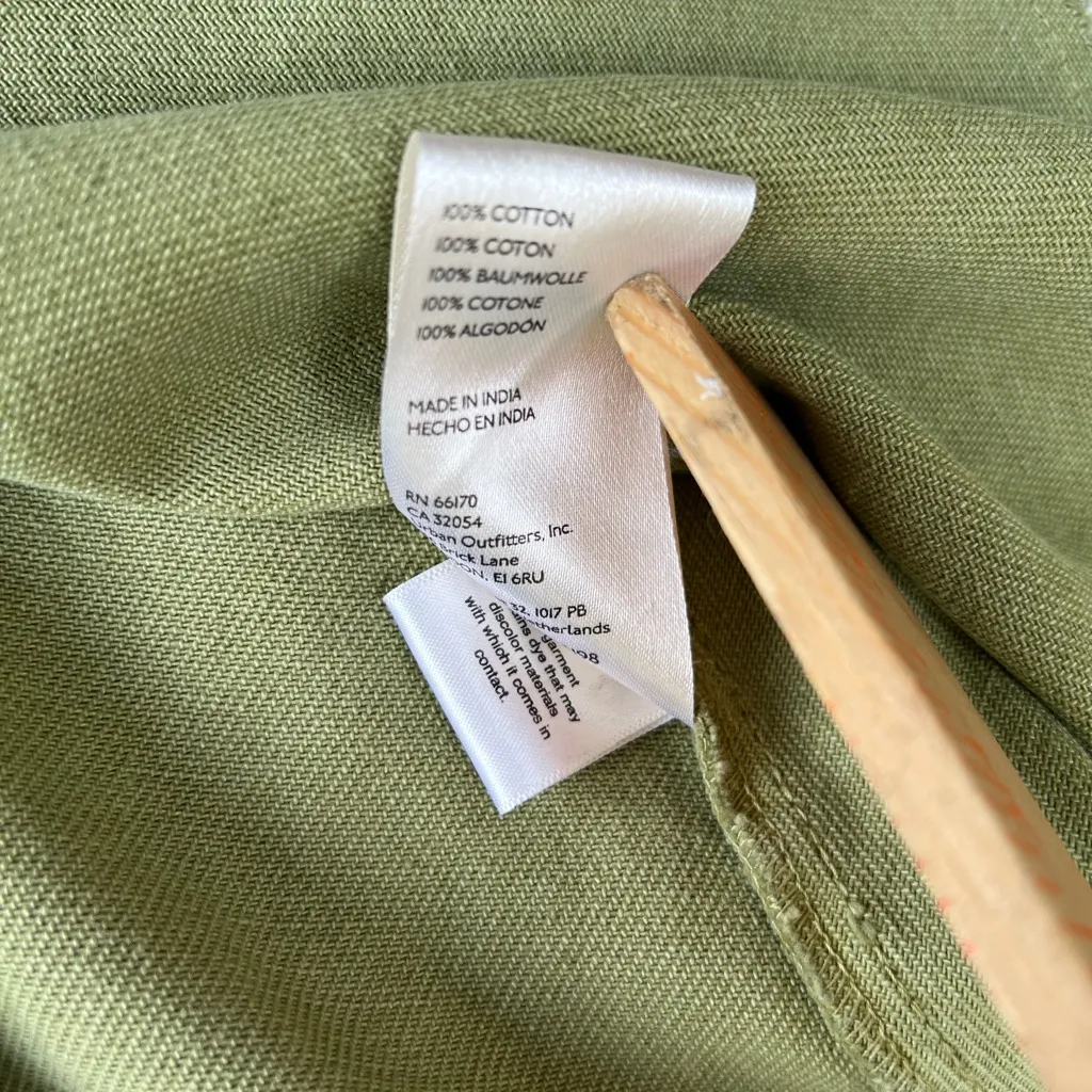 Free People Jacket Katrina Bed Jacket Moss Green Size Small - Image 6